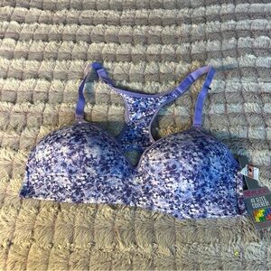 Reflex Women's Blue Patterned Sports Bra size 3x